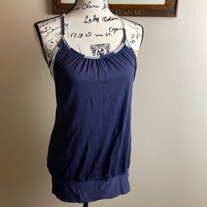 LULULEMON ATHLETICA PURPLE NO LIMITS SLEEVELESS SPORTS BRA YOGA TANK TOP SIZE 6